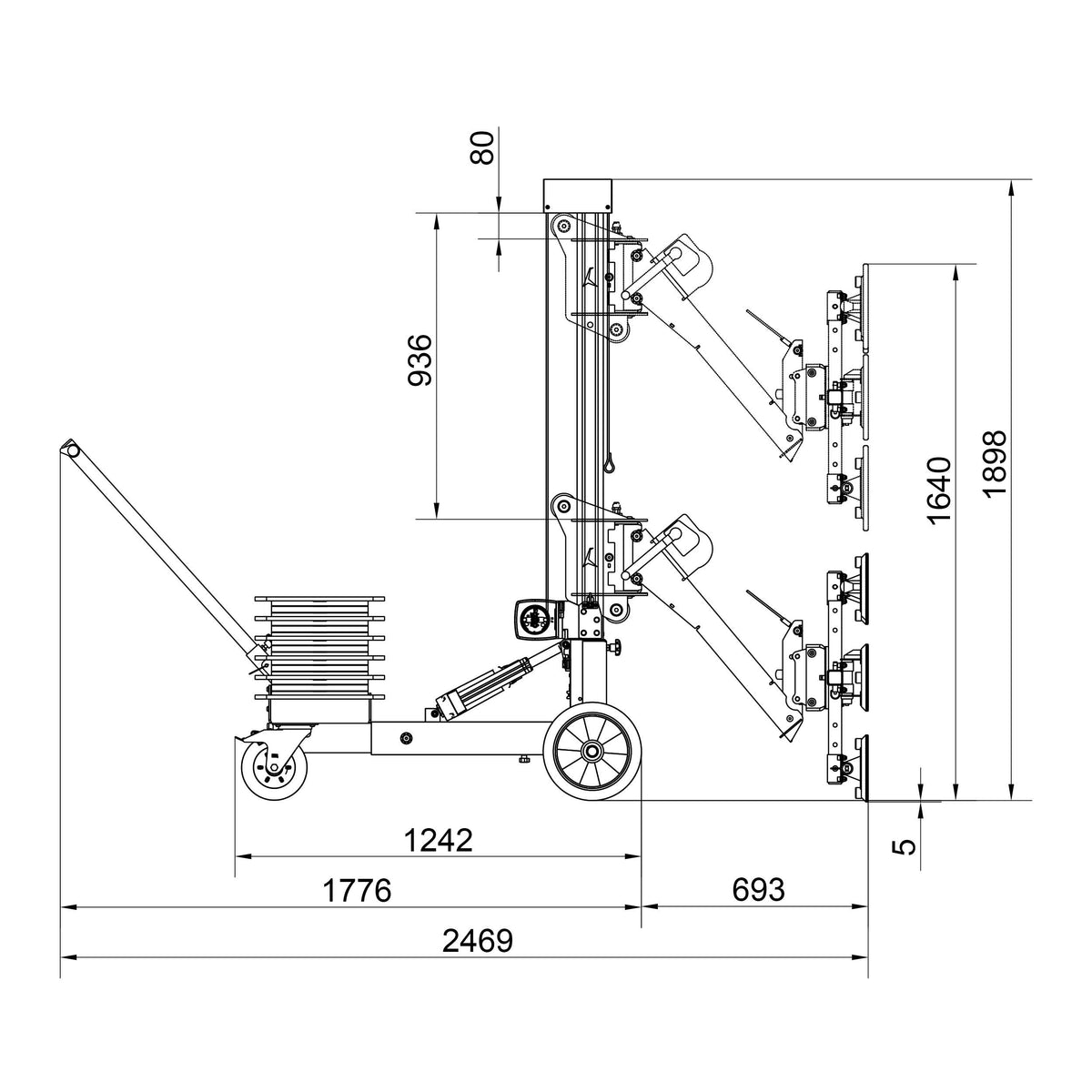 Sollevatore manuale multisuperficie UPT400